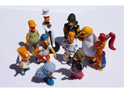 10pcs set simpsons toy doll ornaments Featuring Homer Simpson Bart Simpson Groundskeeper Willie Sideshow Mel etc. Figures Range from 5 9cm Tall