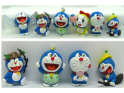 Anime Cartoon Doraemon Figure Doraemon PVC Action Figure Toys Dolls 6pcs set
