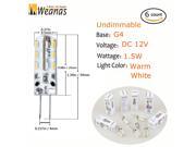 WeanasÂ® 6x G4 Base 24 LED Light Bulb Lamp 1.5 Watt DC 12V
