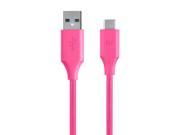 Monoprice Palette Series 3.0 USB C to USB A 6 inch Pink