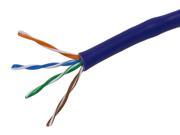 Monoprice 1000FT 24AWG Cat5e 350MHz UTP Solid Riser Rated CMR Bulk Ethernet Bare Copper Cable Purple