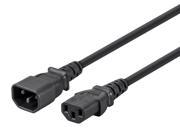 15ft 16AWG Power Extension Cord Cable with 3 Conductor PC Mon C13 C14 Black