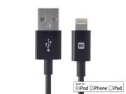 Monoprice Select Series Apple MFi Certified Lightning to USB Charge Sync Cable 10ft Black