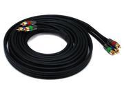 15ft 18AWG CL2 Premium 3 RCA Component Video Coaxial Cable RG 6 U Black