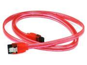 Monoprice 36inch SATA 6Gbps Cable w Locking Latch UV Red