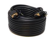 75ft Super VGA HD15 M M CL2 Rated Cable w Stereo Audio and Triple Shielding Gold Plated