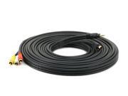 25ft S Video 3.5mm Stereo to Composite RCA RCA Stereo Combo 22AWG Cable Gold Plated