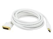 Monoprice 15ft 28AWG DisplayPort to DVI Cable White