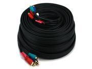 50ft 22AWG 5 RCA Component Video Audio Coaxial Cable RG 59 U Black