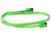 Monoprice 24inch SATA 6Gbps Cable w Locking Latch UV Green