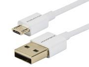 Monoprice Premium USB to Micro USB Charge Sync Cable 0.5ft White