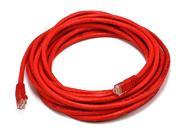 Monoprice Cat6 24AWG UTP Ethernet Network Patch Cable 20ft Red