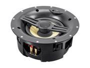 Black Back Ceiling Speakers 6.5 inch Fiber 2 Way with Covered Crossover pair