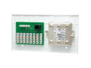 Monoprice 4 Gang 4x8 110 Phone 1x6 Splitter with Tester
