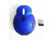Animal ladybug style 2.4G wireless mouse mini portable with crystal giftbox 3 colors for laptop computer