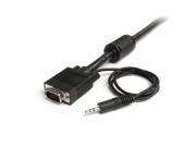 StarTech.com MXTHQMM15A 15 Feet Coax High Resolution Monitor VGA Cable with Audio HD15 M M