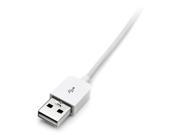 StarTech.com USB2ADC2ML 2m Left Angle USB Sync Charging Cable for iPhone iPod iPad with Stepped Connector White