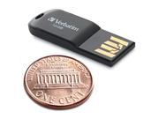 Verbatim 16 GB Micro USB Flash Drive Black 44050