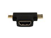StarTech HDACDFMM 2 In 1 HDMI to HDMI Mini or HDMI Micro Combo F M T Adapter