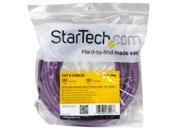 StarTech.com 25 Feet Molded RJ45 UTP Gigabit Cat6 Patch Cable Purple C6PATCH25PL