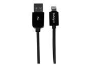 StarTech.com 15cm 6 Inch Short Apple 8 Pin Lightning Connector to USB Cable for iPhone iPod and iPad USBLT15CMB Black