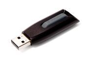 Verbatim 128 GB Store n Go V3 USB 3.0 Flash Drive Black Gray 49189