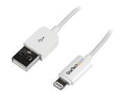 StarTech.com 15cm 6 Inch Short Apple 8 Pin Lightning Connector to USB Cable for iPhone iPod and iPad USBLT15CMW White