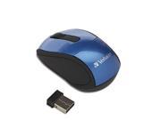 Verbatim Wireless Mini Nano Travel Mouse Blue 97471