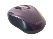 Verbatim Nano Wireless Notebook Optical Mouse Purple 97666