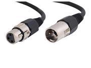 Audio Cable 3 Pin Xlr Male 3 Pin Xlr Female 3 Feet Black Shielded
