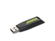 Verbatim 16GB Store n Go V3 USB 3.0 Flash Drive Black Green 49177