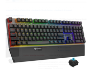 Rapoo V720 RGB LED Illuminated Wired PC Mechanical Gaming Keyboard Blue Swith
