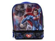 Batman Vs Superman Dual Compartment Childrens Kids Boys Girls Insulated Lunch Box School Picnic Bag
