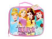 Disney Princesses Dare to Believe Childrens Kids Boys Girls Insulated Lunch Pack School Lunch Box Picnic Bag