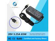 65W power adapter charger for Lenovo G400 G500 G505 G405 YOGA 13 X1 Carbon E431 E531 T440S T440 X230s X240 X240s 20V 3.25A