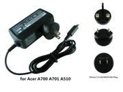 18W Laptop AC power adapter charger for Acer A700 A701 A510 US UK EU AU Plug 12V 1.5A