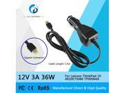 12V 3A 36W AC Laptop Car Power Adapter Charger for Lenovo Thinkpad 10 4X20E75066 TP00064A Factory Direct