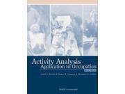 Activity Analysis Application to Occupation