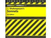 CliffsNotes on Shakespeare s Sonnets Library Edition CliffsNotes
