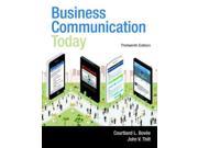Business Communication Today Mybcommlab With Pearson Etext Access Card