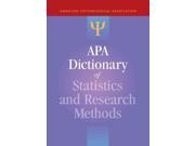 APA Dictionary of Statistics and Research Methods