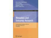 Metadata and Semantic Research Communications in Computer and Information Science