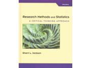 Research Methods and Statistics A Critical Thinking Approach