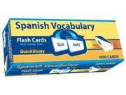 Spanish Vocabulary Flash Cards Quick Study FLC CRDS B