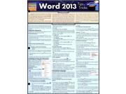 Word 2013 Tips Tricks Quick Reference Software Guide Quick Study Computer LAM CRDS