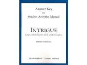 Student Activities Manual Intrigue Langue Culture Et Mystre Dans Le Monde Francophone