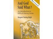 And God Said What? Revised