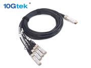 QSFP 4SFP10G CU3M for Cisco 3 Meter QSFP to 4SFP Direct Attach Breakout Cable Passive Twinax Copper Cable