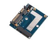 BEAU Hot Mini PCI e MSATA To 2.5 SATA Adapter Converter Card Module Blue Board