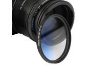 Universal 58mm Filters Circo Mirror Lens Gradient UV For DSLR Camera Lens blue